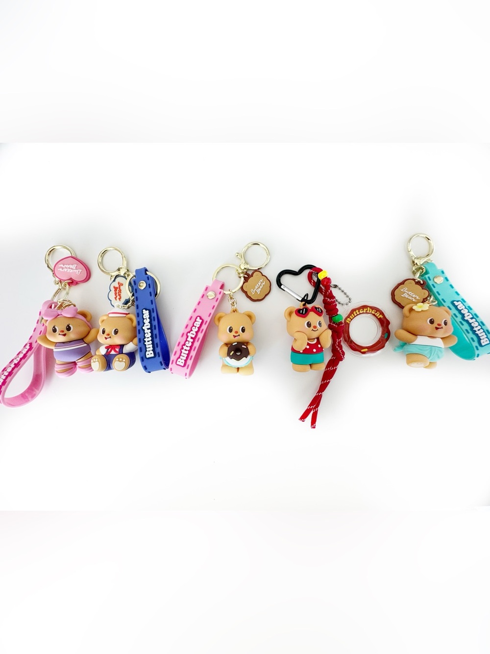 Butter Bear Keychain Set